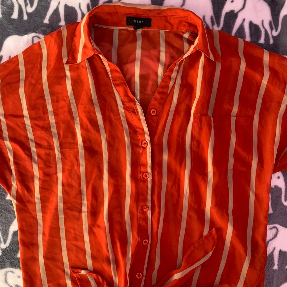 Sheer Stripped Shirt